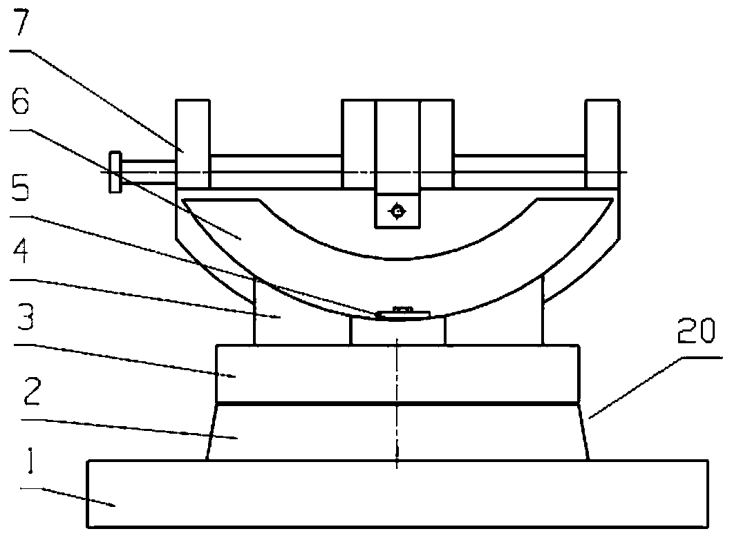 Rotatable multifunctional precision clamp for processing center