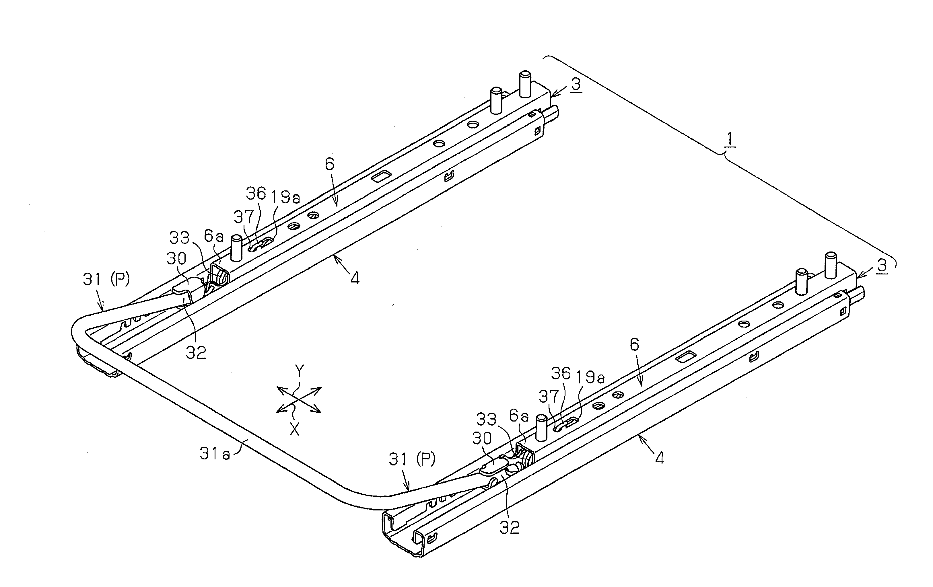 Lock mechanism for seat track slide device