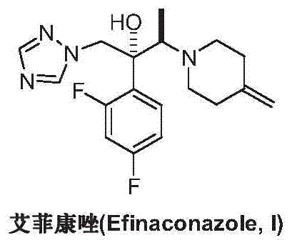 Preparation method of efinaconazole