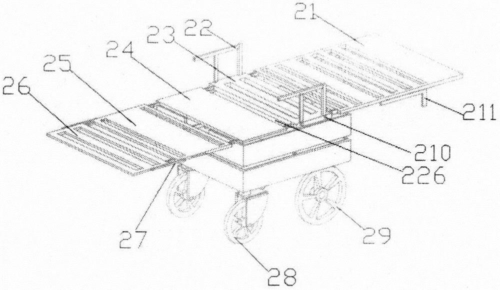 Semi-automatic separated and butted bed-chair integrated robot