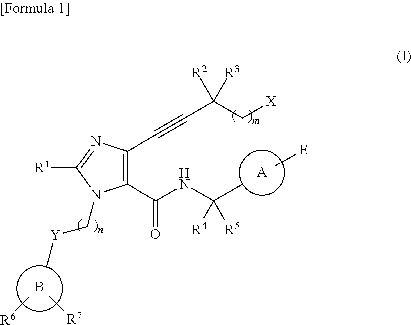 4-alkynyl imidazole derivative and medicine comprising same as active ingredient