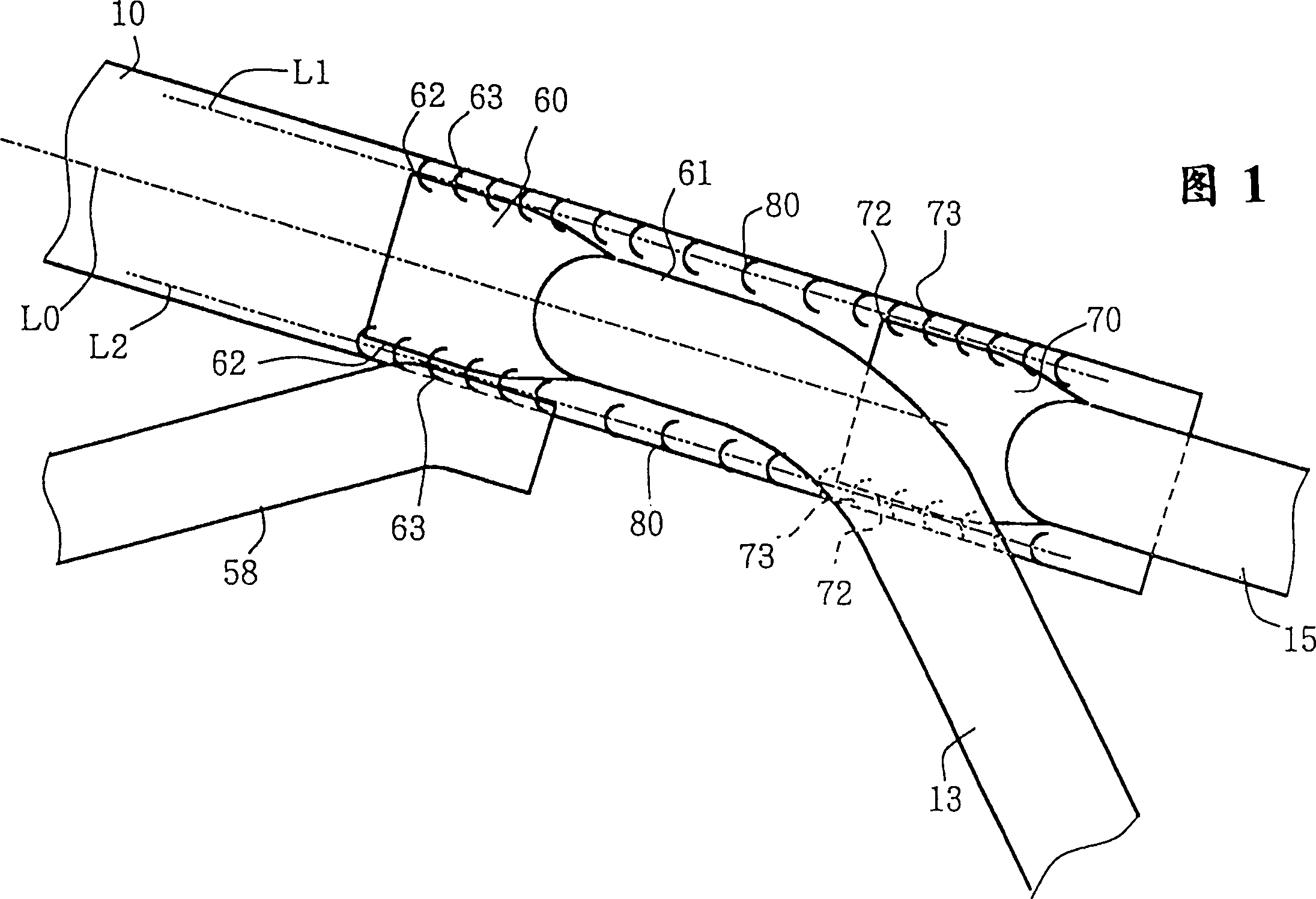 Frame structure of motor bicycle