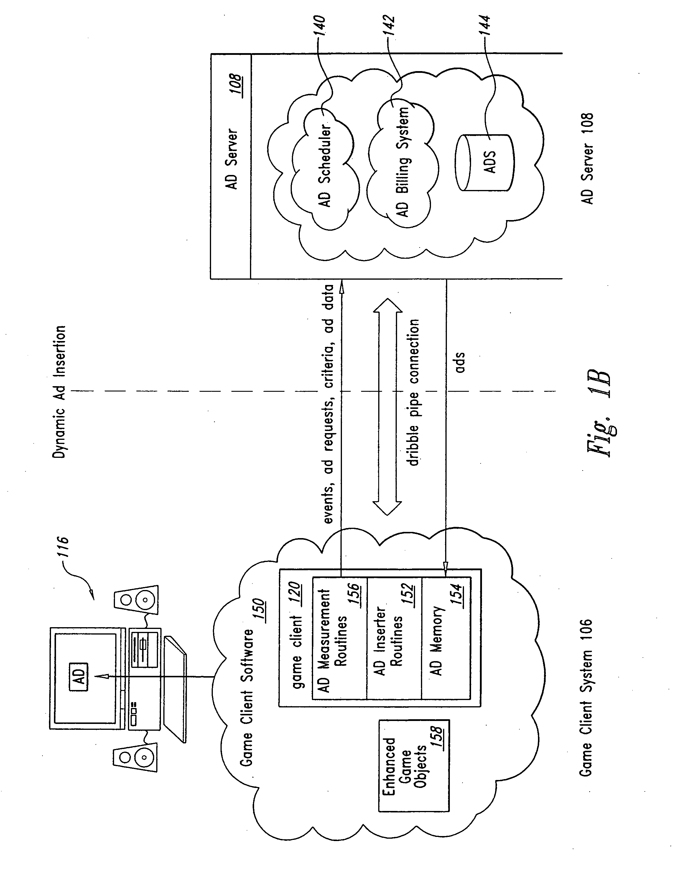 Method and system for collecting and communicating dynamically incorporated advertising information