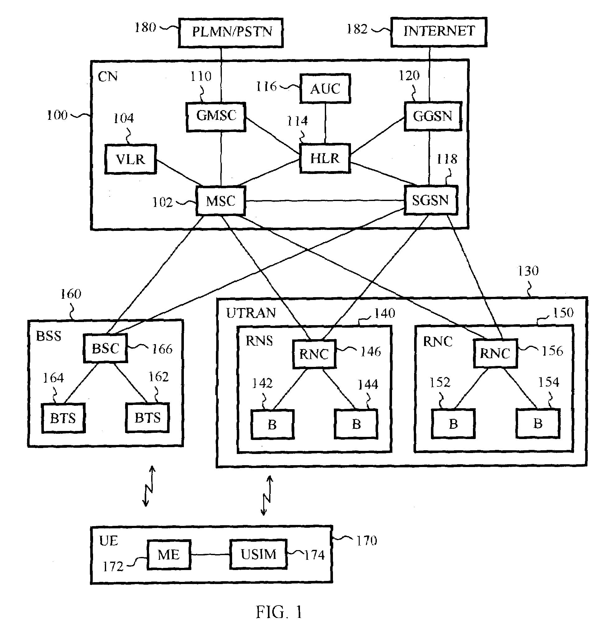 Method for multiple access interference suppression, and receiver