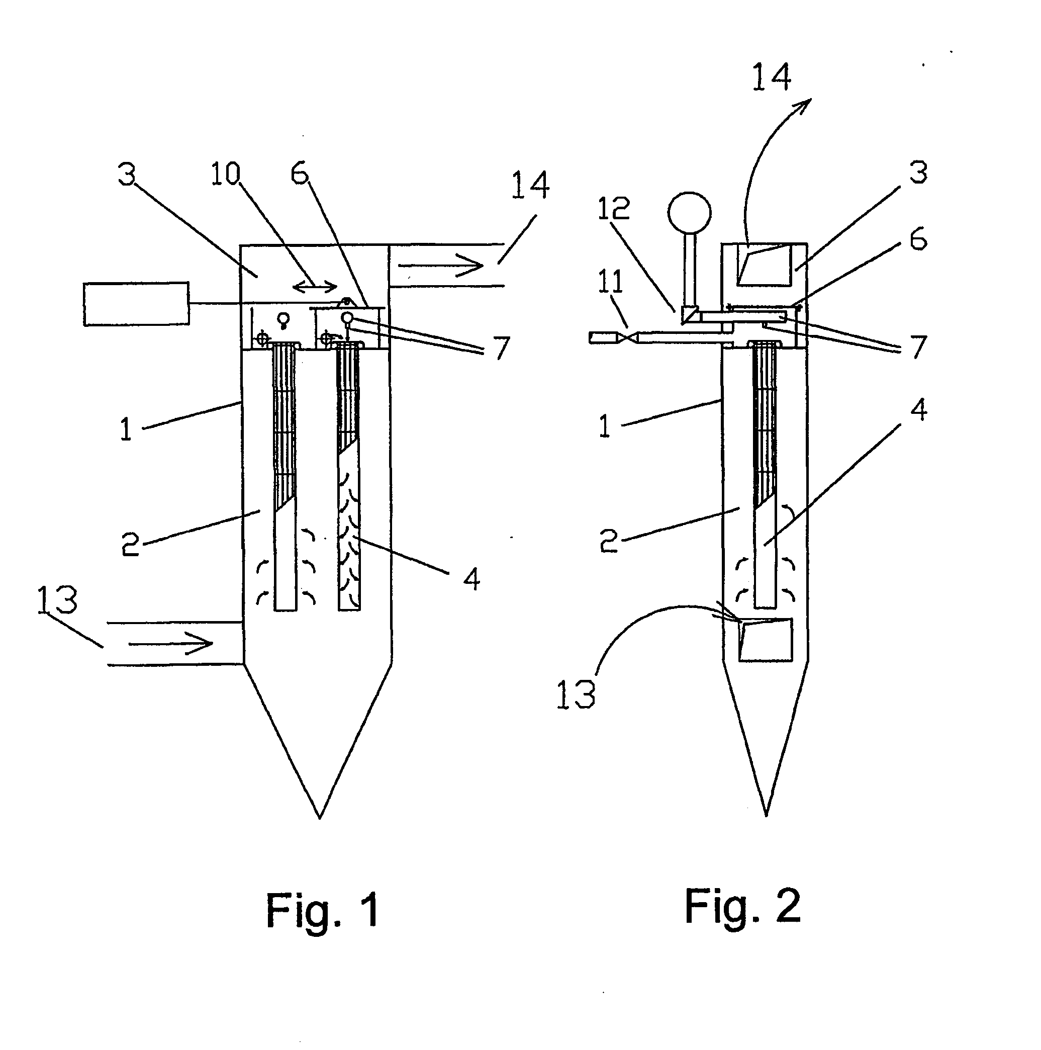 Cleaning Process for Cleaning Filtration Material of a Gas Filter and a Device for Carrying Out the Process
