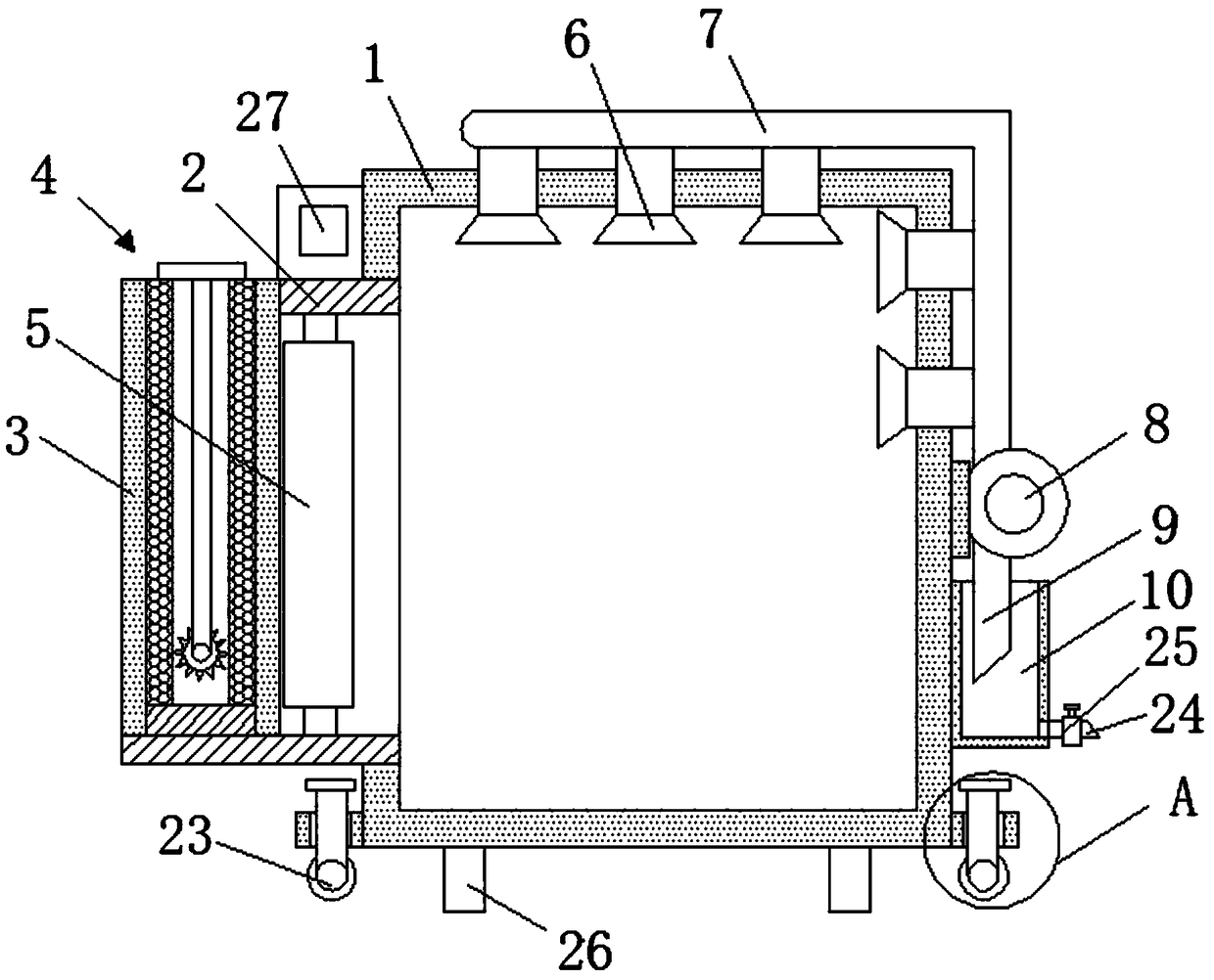 Substation use combined heat dissipation cabinet convenient for use and a use method thereof