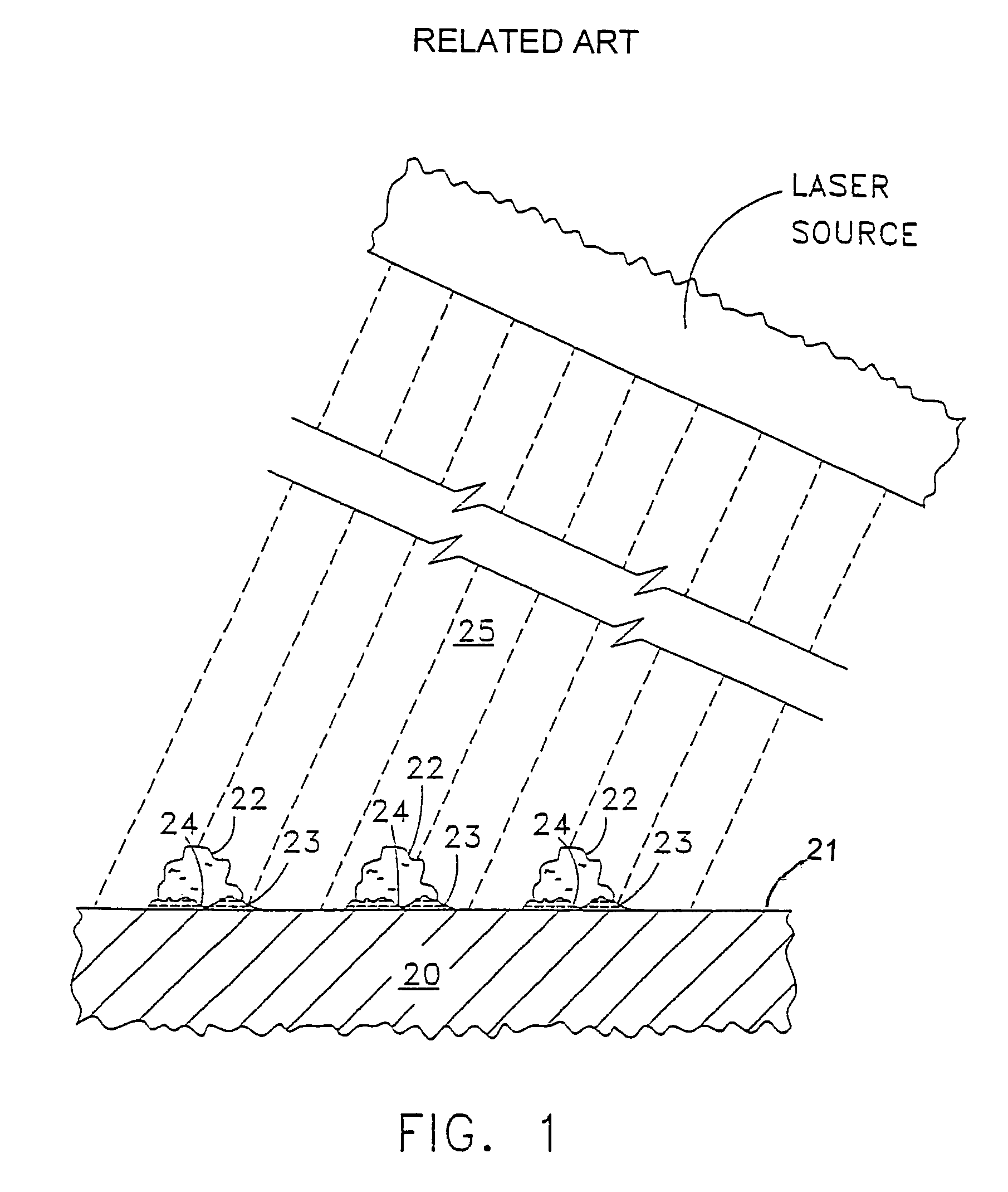 Apparatus for removal of minute particles from a surface using thermophoresis to prevent particle redeposition