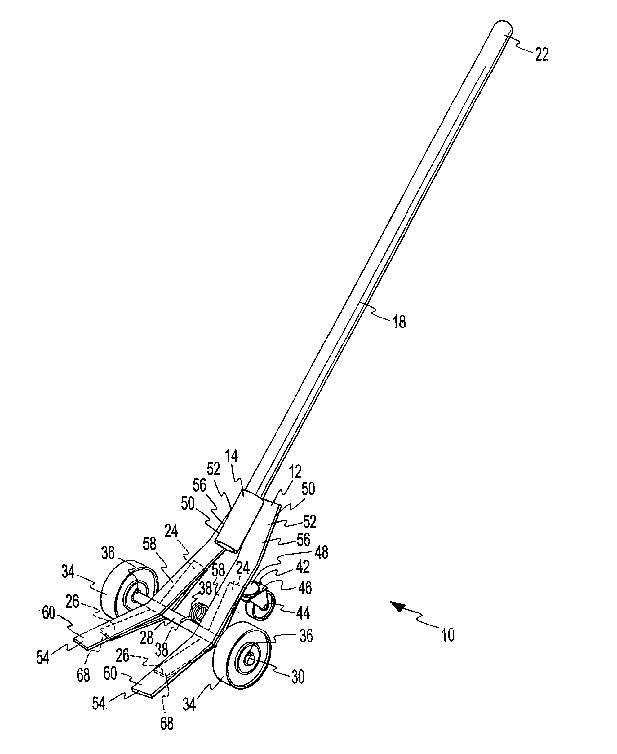 Devices and methods for servicing vehicles having tires