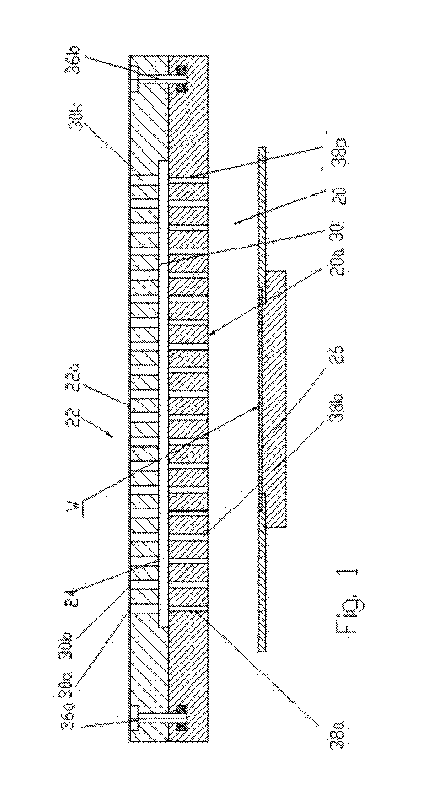 Showerhead-cooler system of a semiconductor-processing chamber for semiconductor wafers of large area