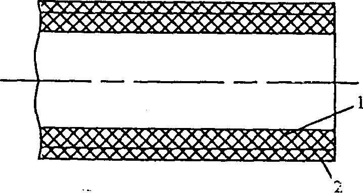 Composite pipe made of non-cross-linking refractory polyethylene and cross-linking polyethylene
