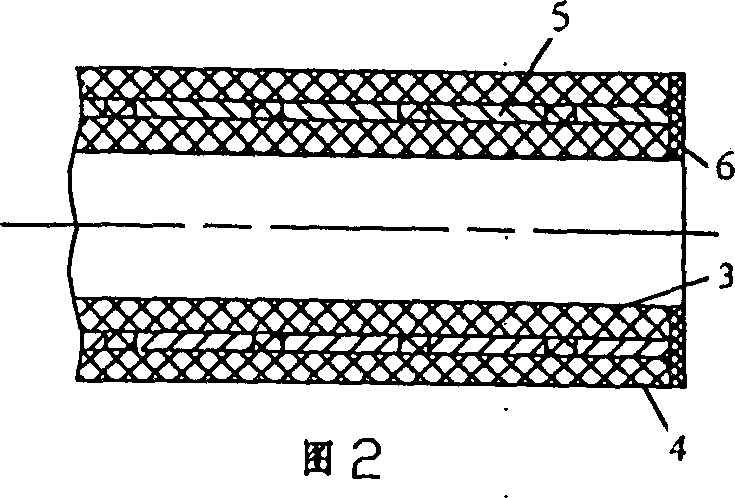 Composite pipe made of non-cross-linking refractory polyethylene and cross-linking polyethylene