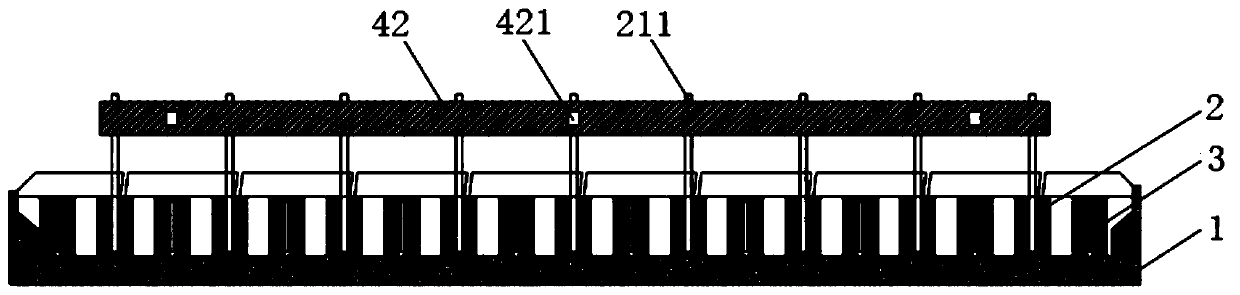 Multi-chamber aluminum electrolytic cell and its busbar system