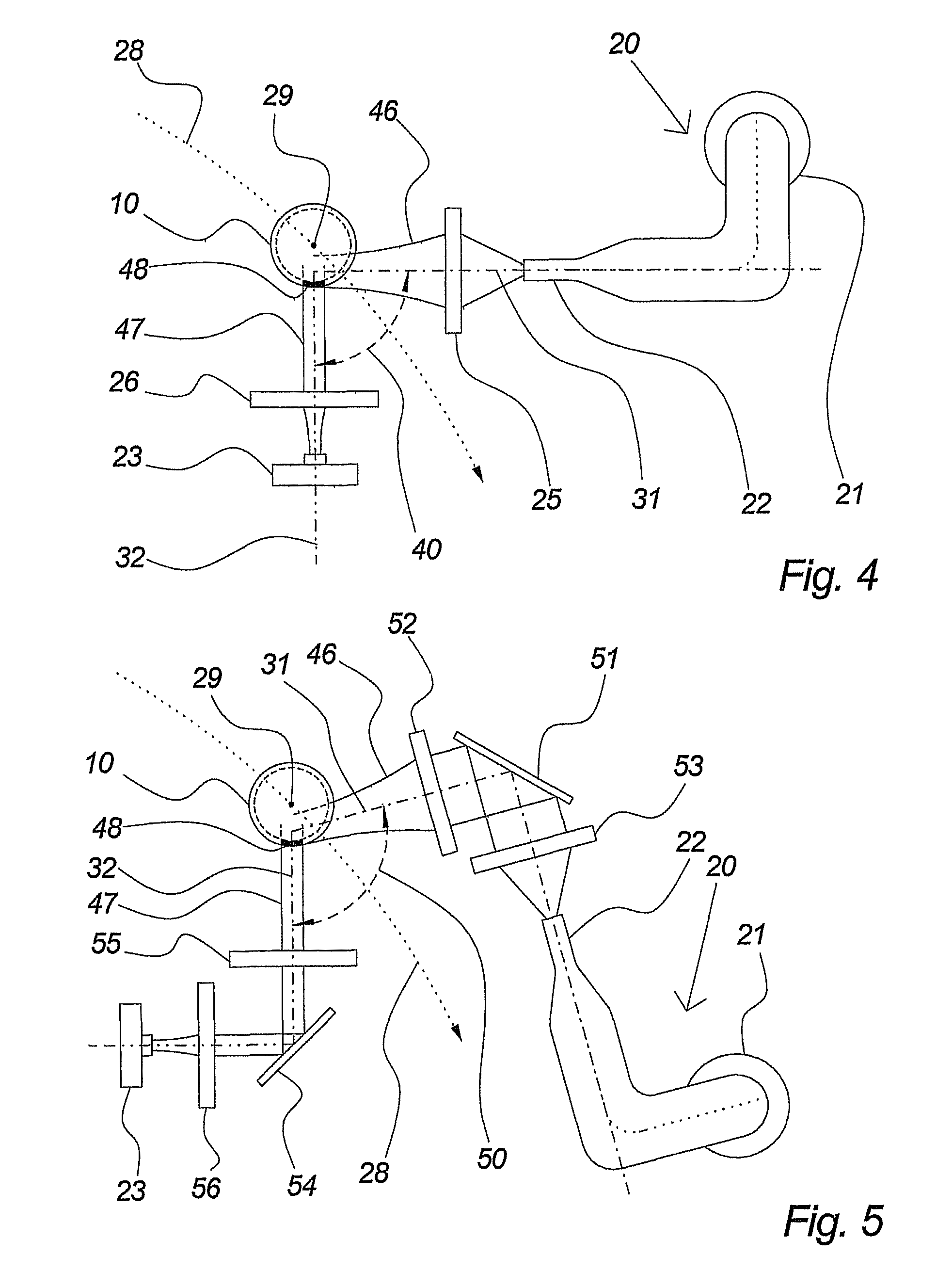 Method and system for irradiating and inspecting liquid-carrying containers