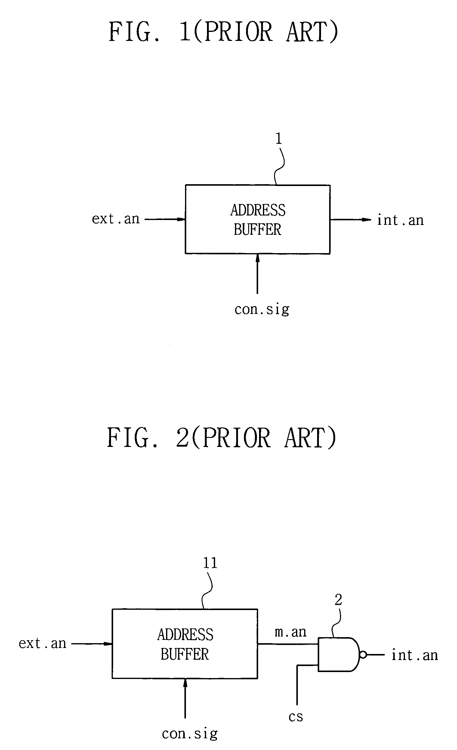Address buffer circuit and method for controlling the same