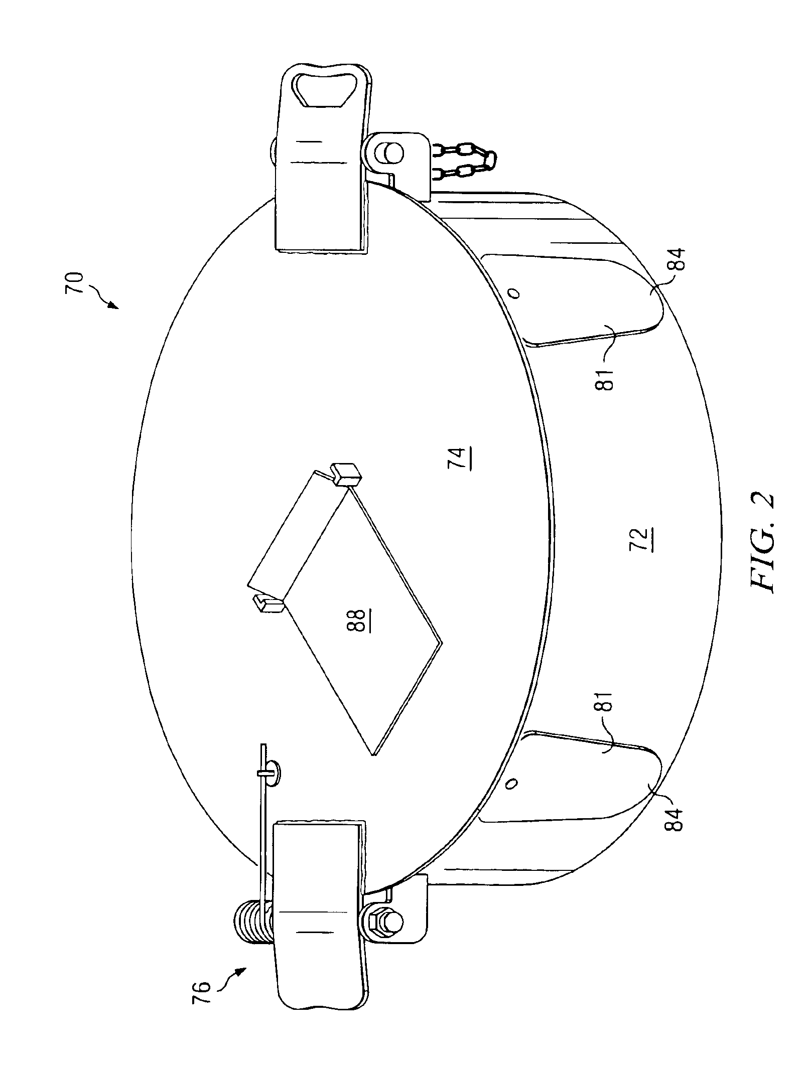 Security device and method to prevent unauthorized discharge of contents from a tank
