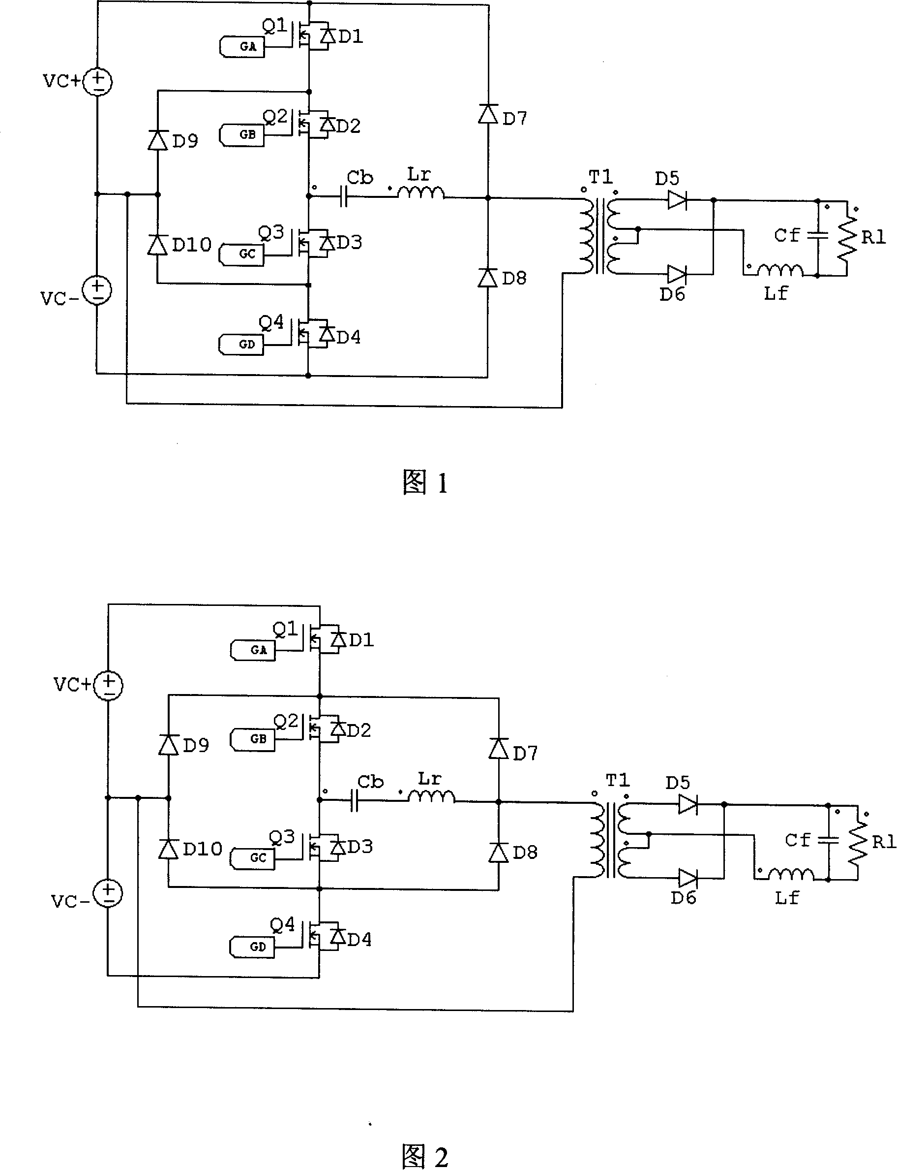Original edge clamp circuit of DC converter