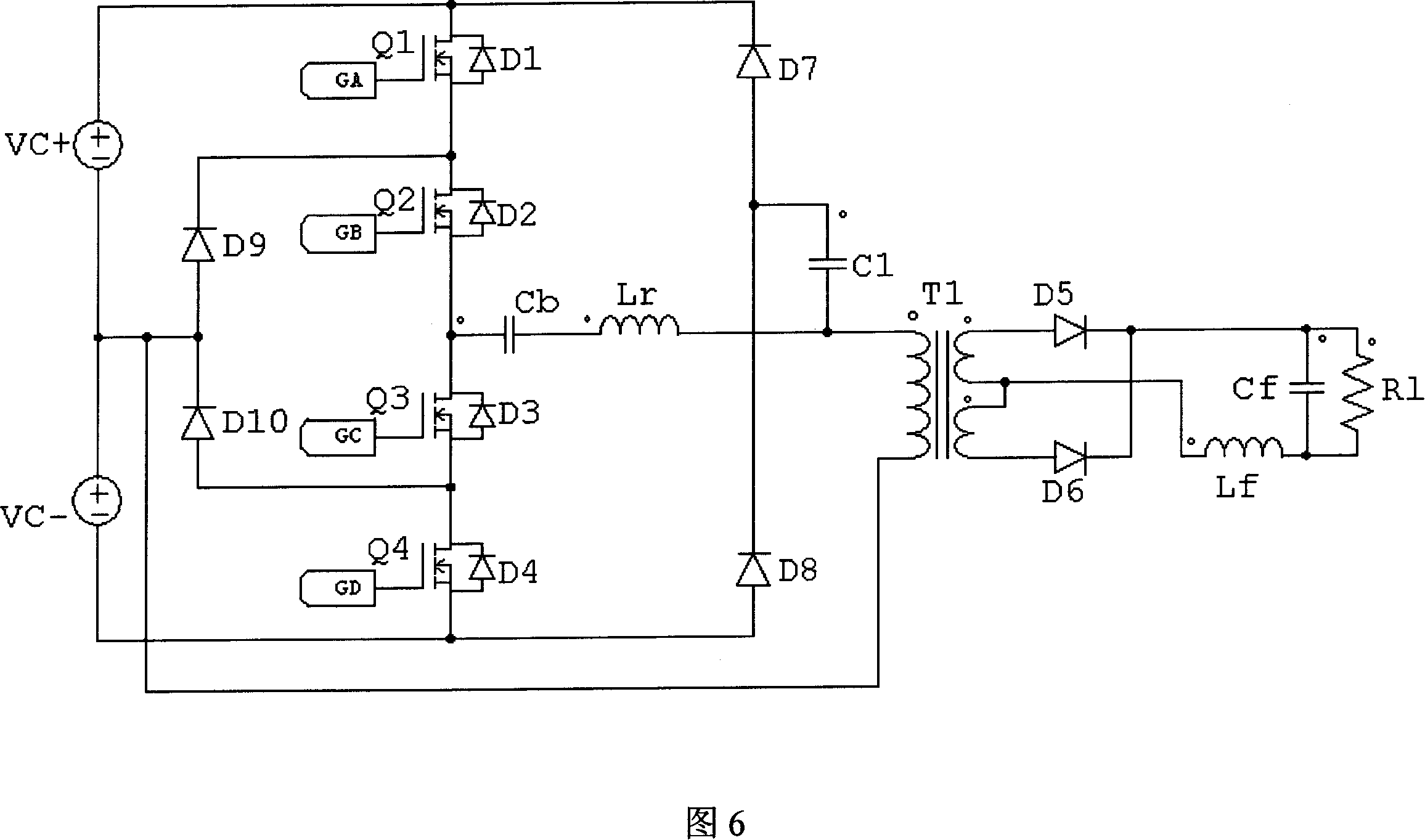 Original edge clamp circuit of DC converter