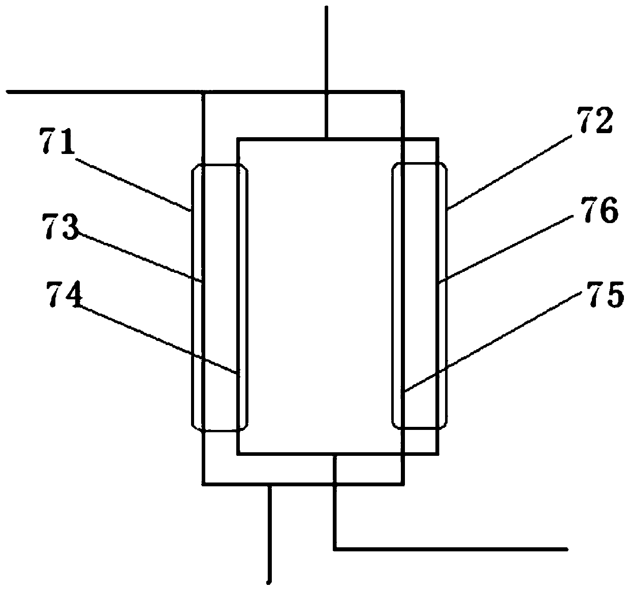 A device for continuous production and extraction of pentamethylenediamine by immobilized cells