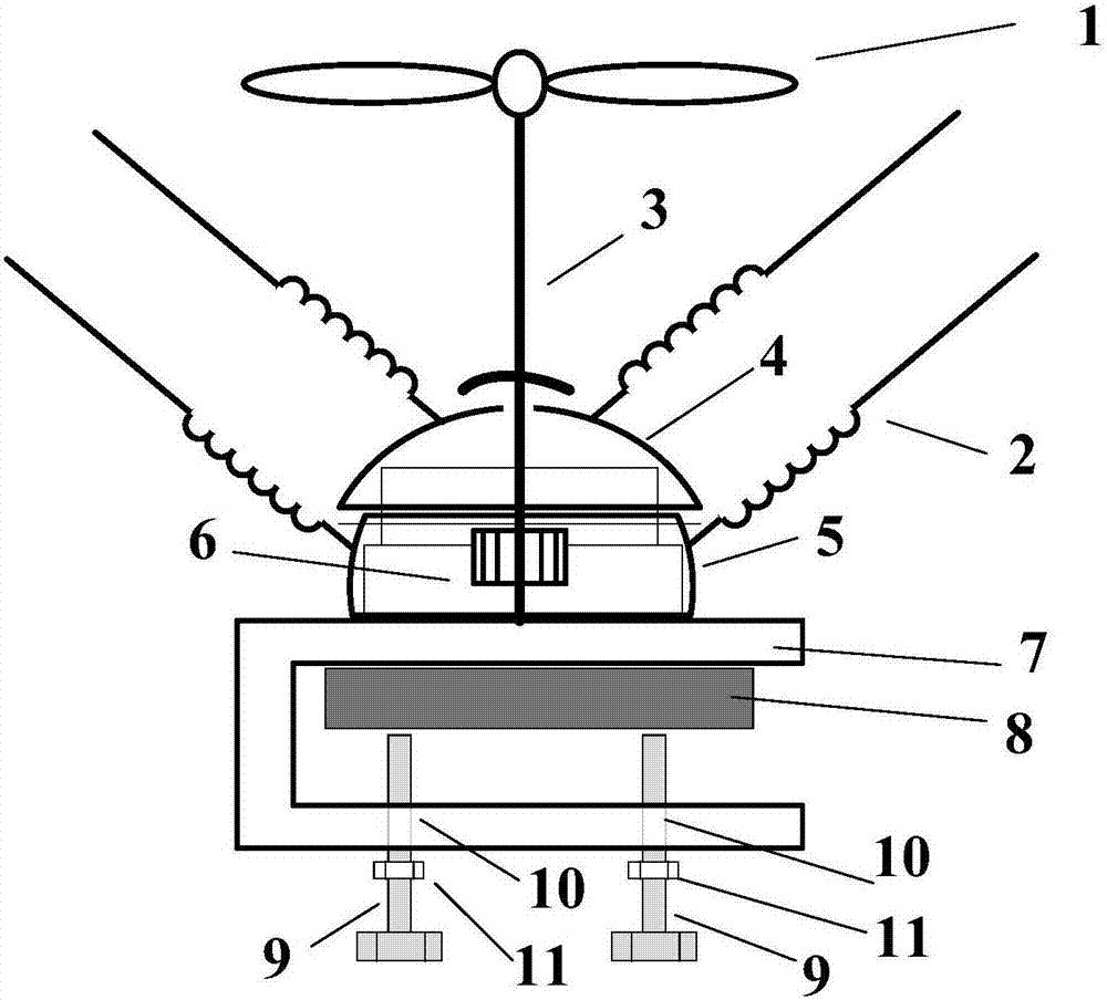 Wind-driven bird repelling device