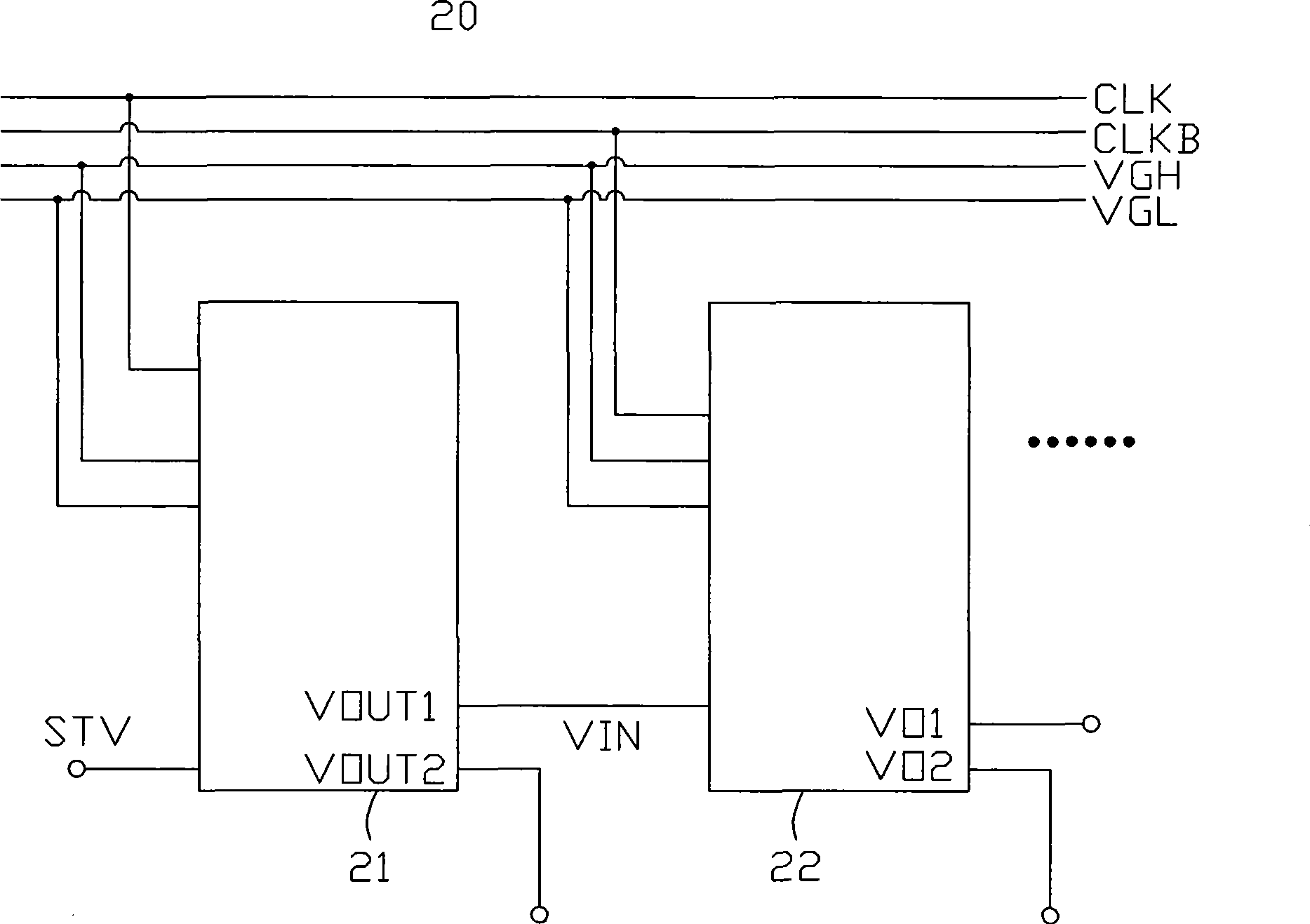 Shifting register and LCD