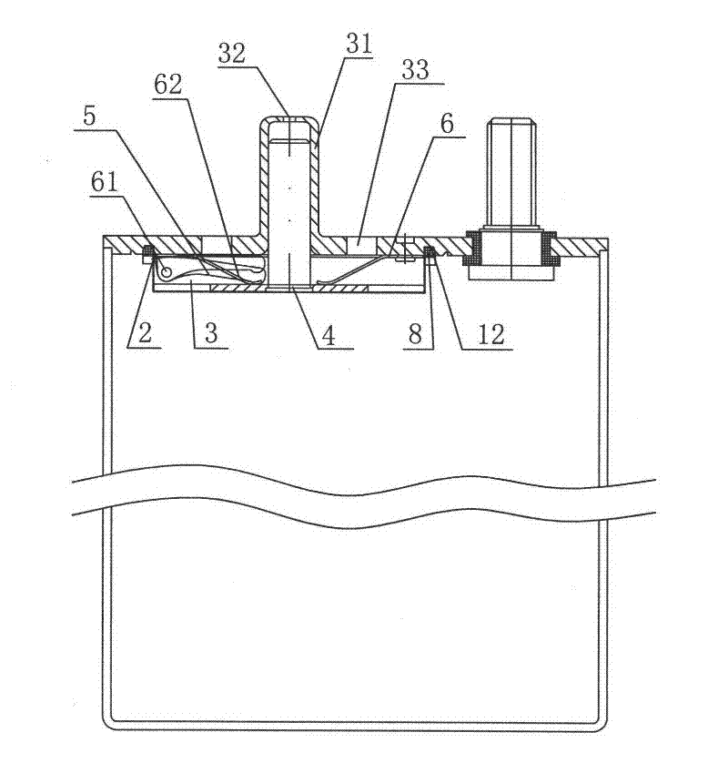 Elastic control piercing explosion protection device