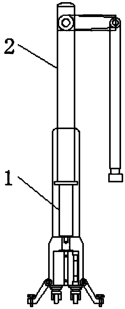 Monitoring vertical rod convenient to move and maintain and manufacturing and use method of monitoring vertical rod