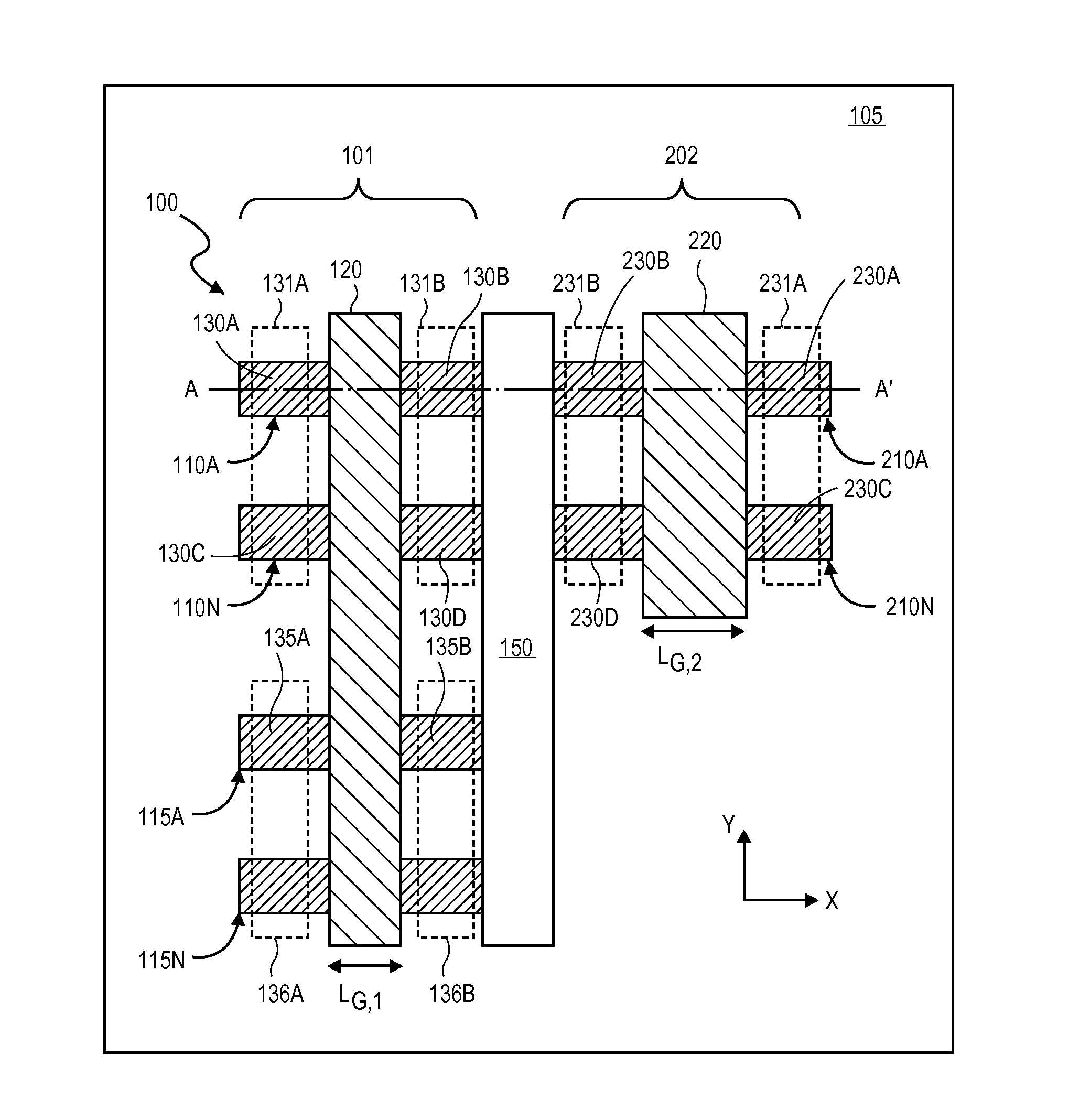 Integrated circuits with selective gate electrode recess