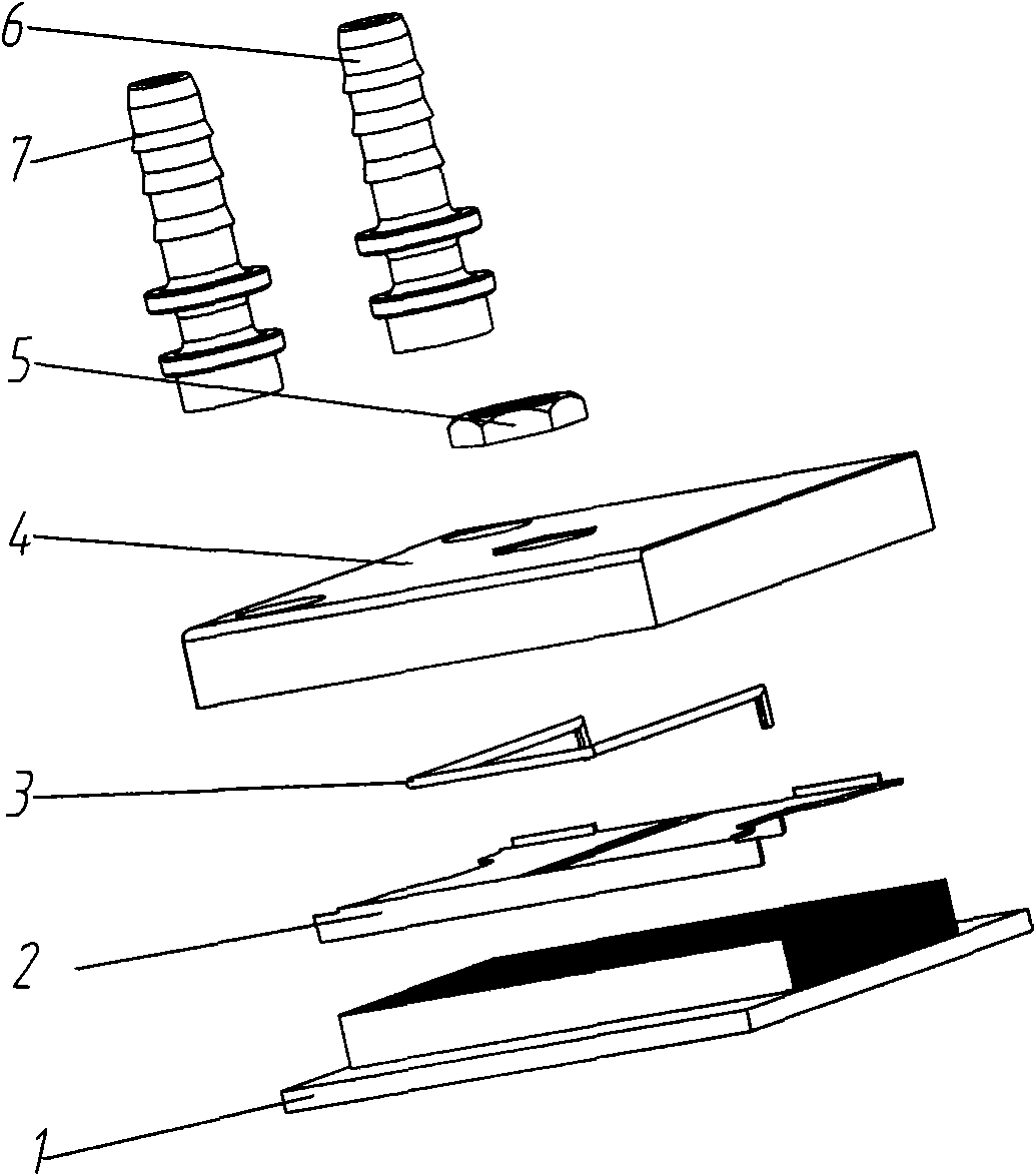 Improved microchannel high-efficiency water cooling exchanger