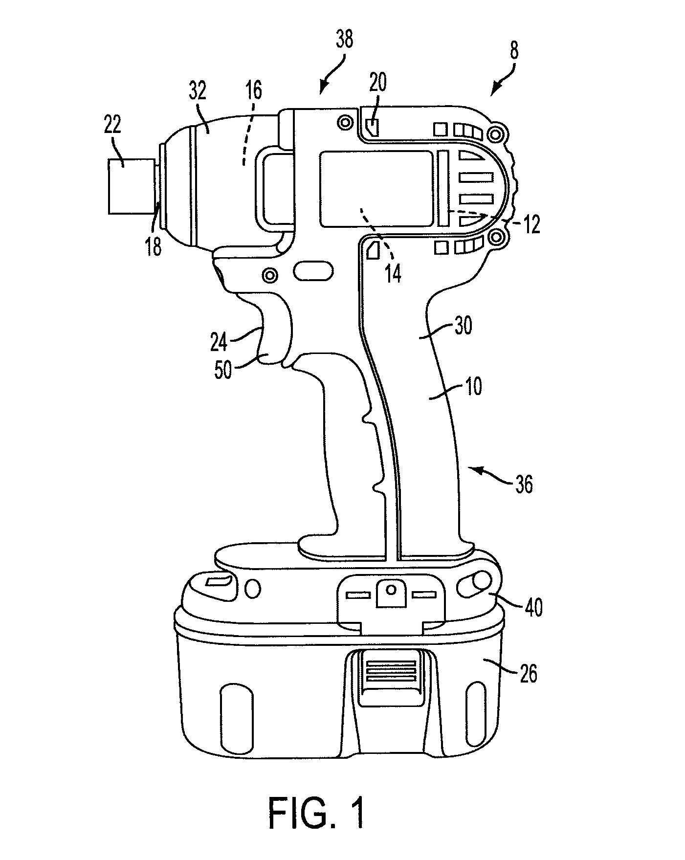 Hybrid impact tool with two-speed transmission