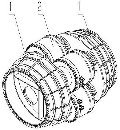 Large-diameter piston switch structure of high-dynamic-pressure shock tube