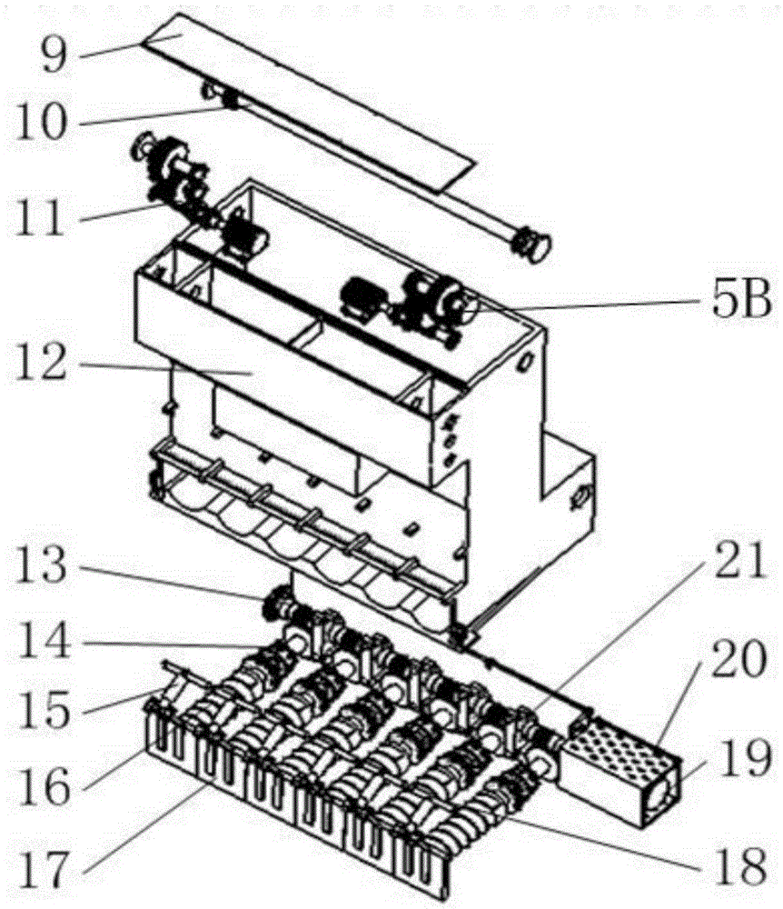 Concrete dropping device in prefabricated slab production line