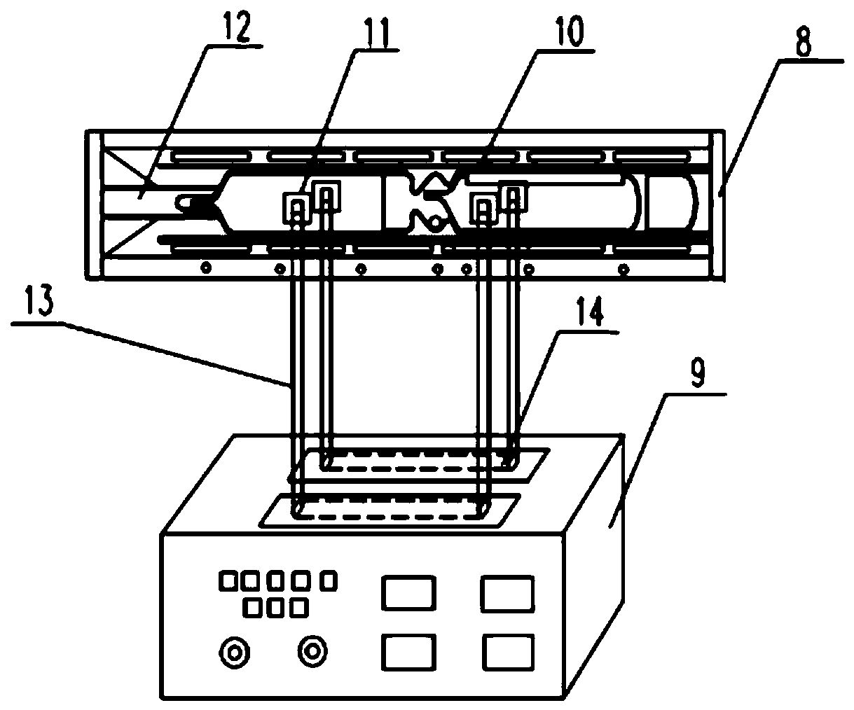 Gallium arsenide single crystal growth device and growth method