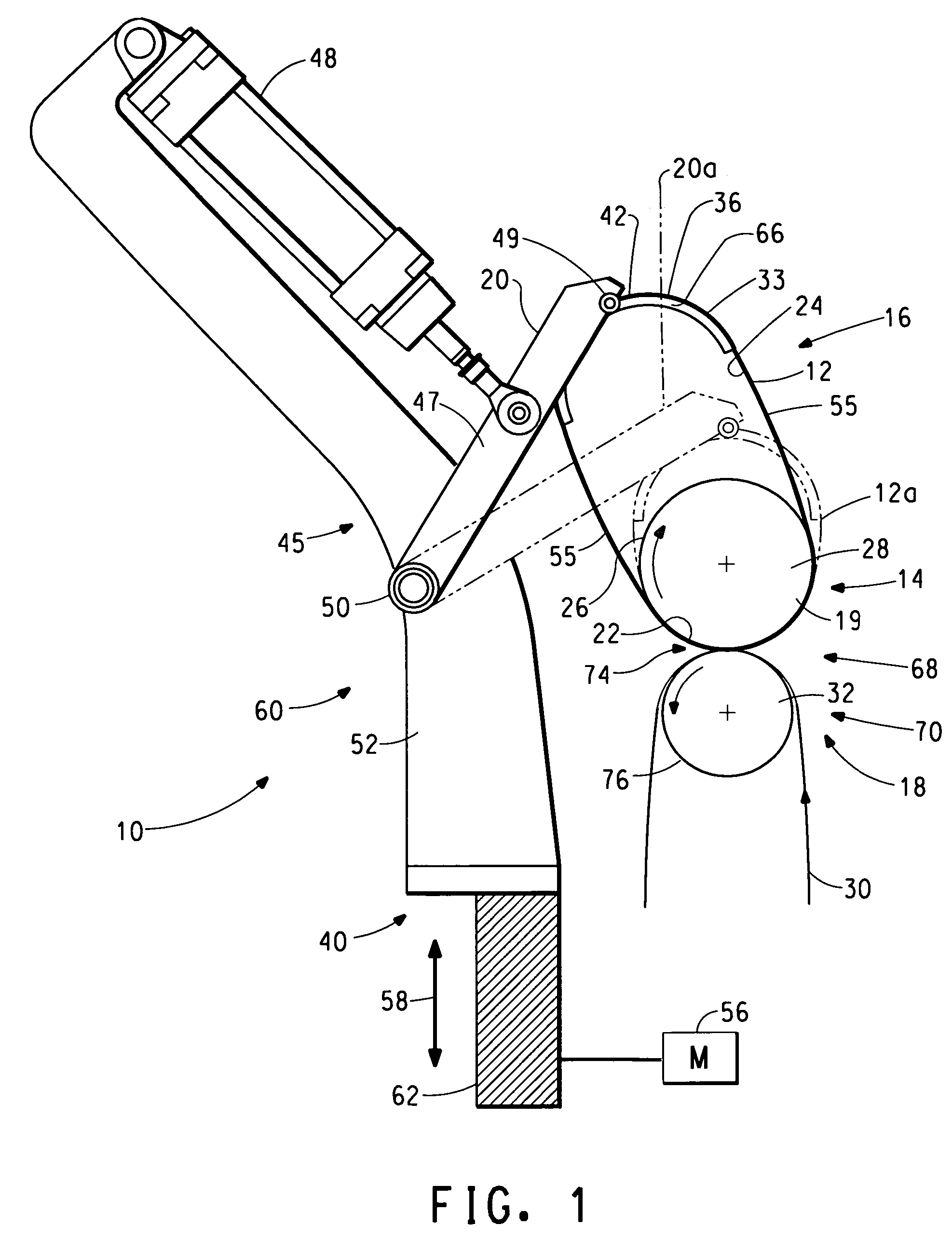 Apparatus and process for forming a printing form having a cylindrical support
