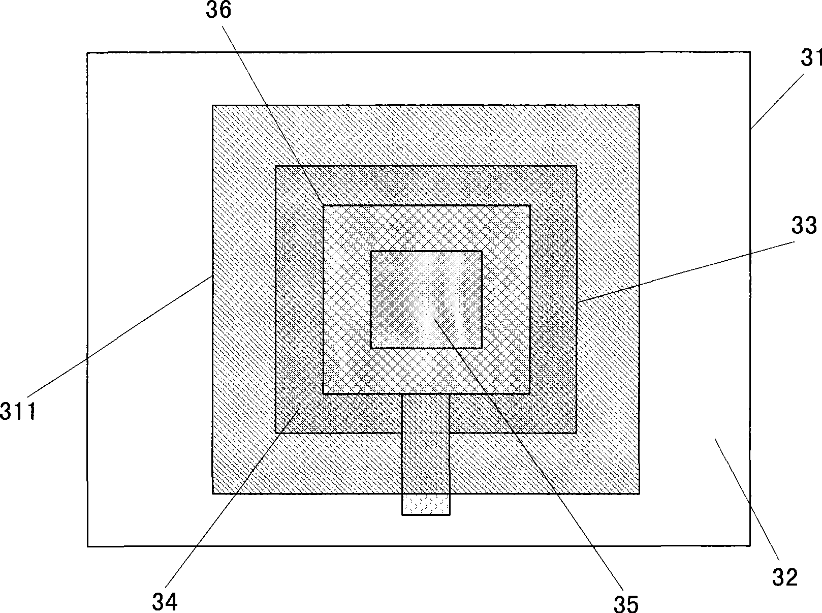 Double edge total dose resistant radiation reinforcement pattern construction preventing edge electricity leakage