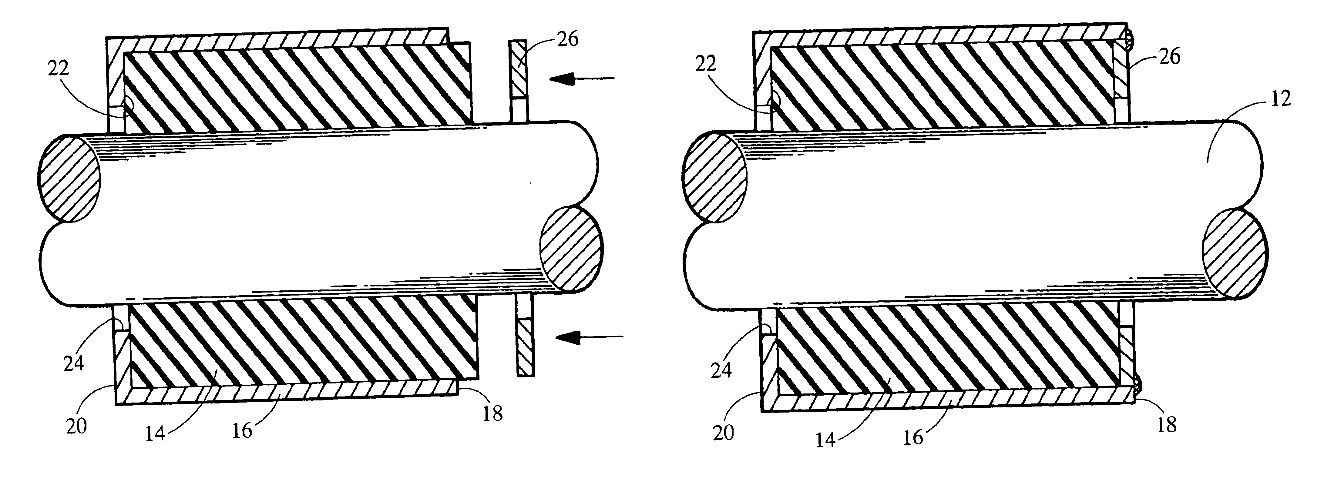 Method of forming compression gripped bushing system