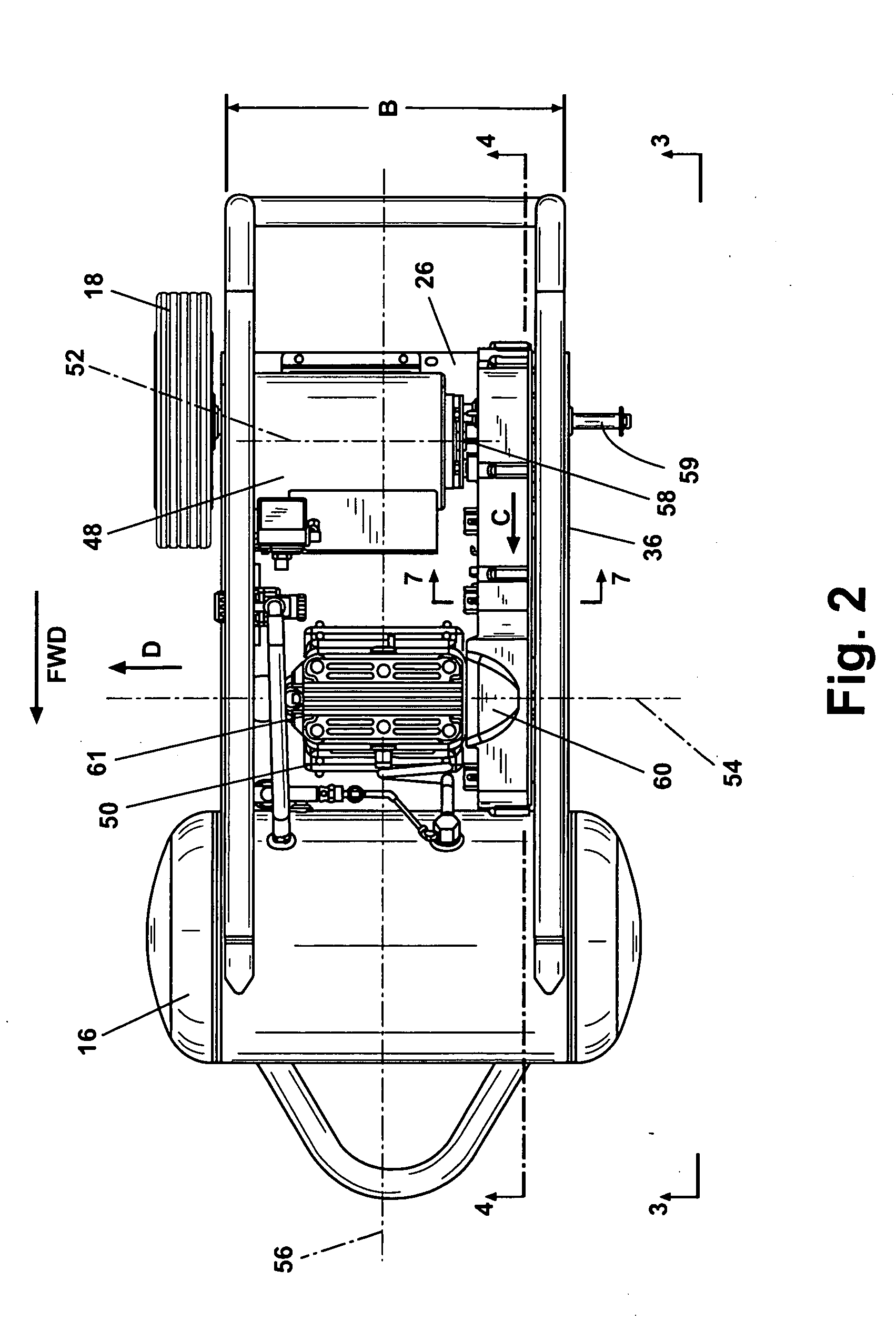 Cooling arrangement for a portable air compressor