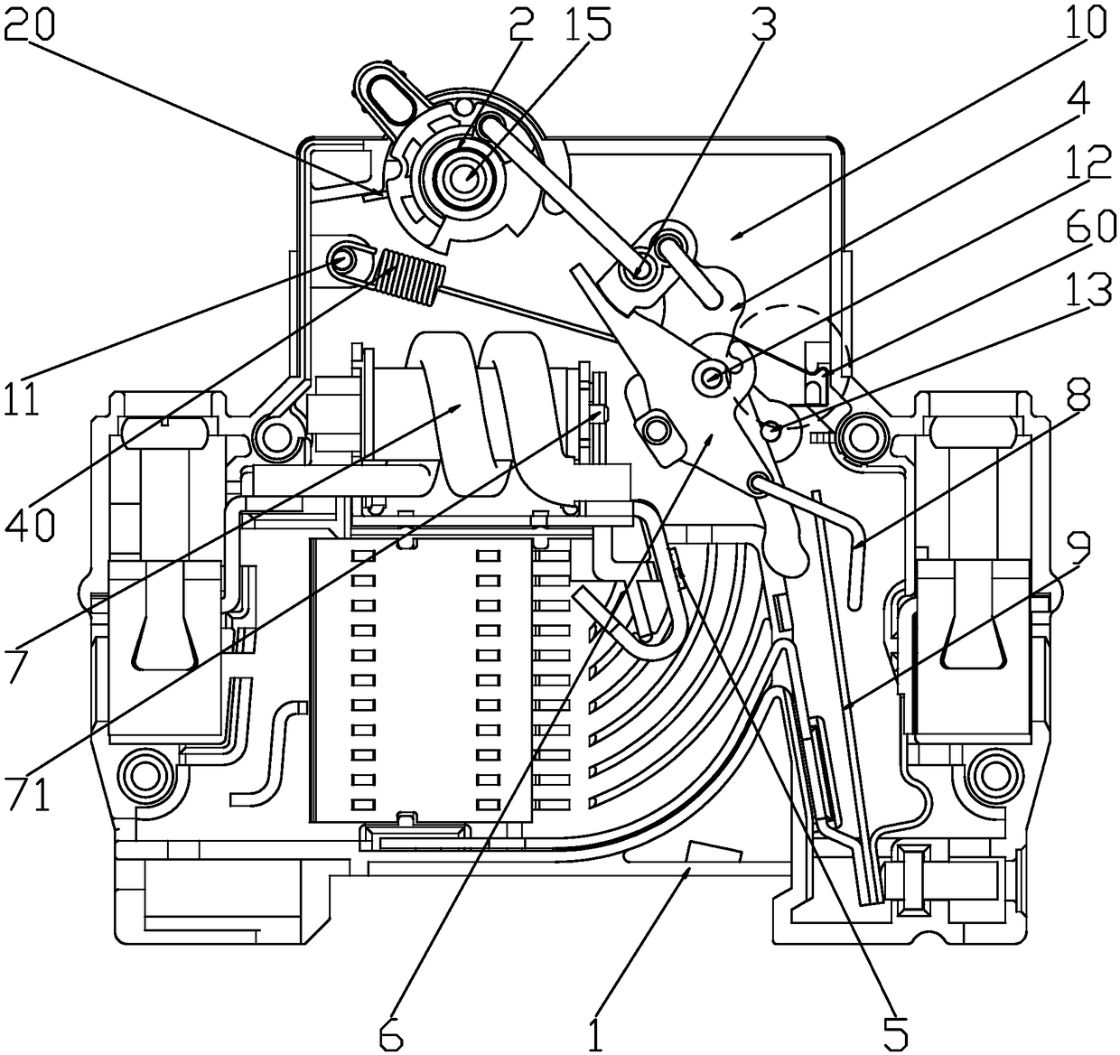 Circuit breaker operating mechanism and assembling method thereof
