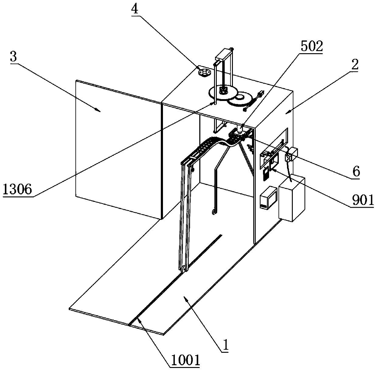 Intelligent paint spraying device applied to motor processing