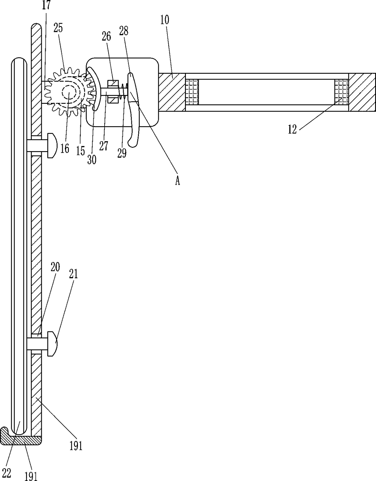 Flat plate holder for back of front seat of vehicle