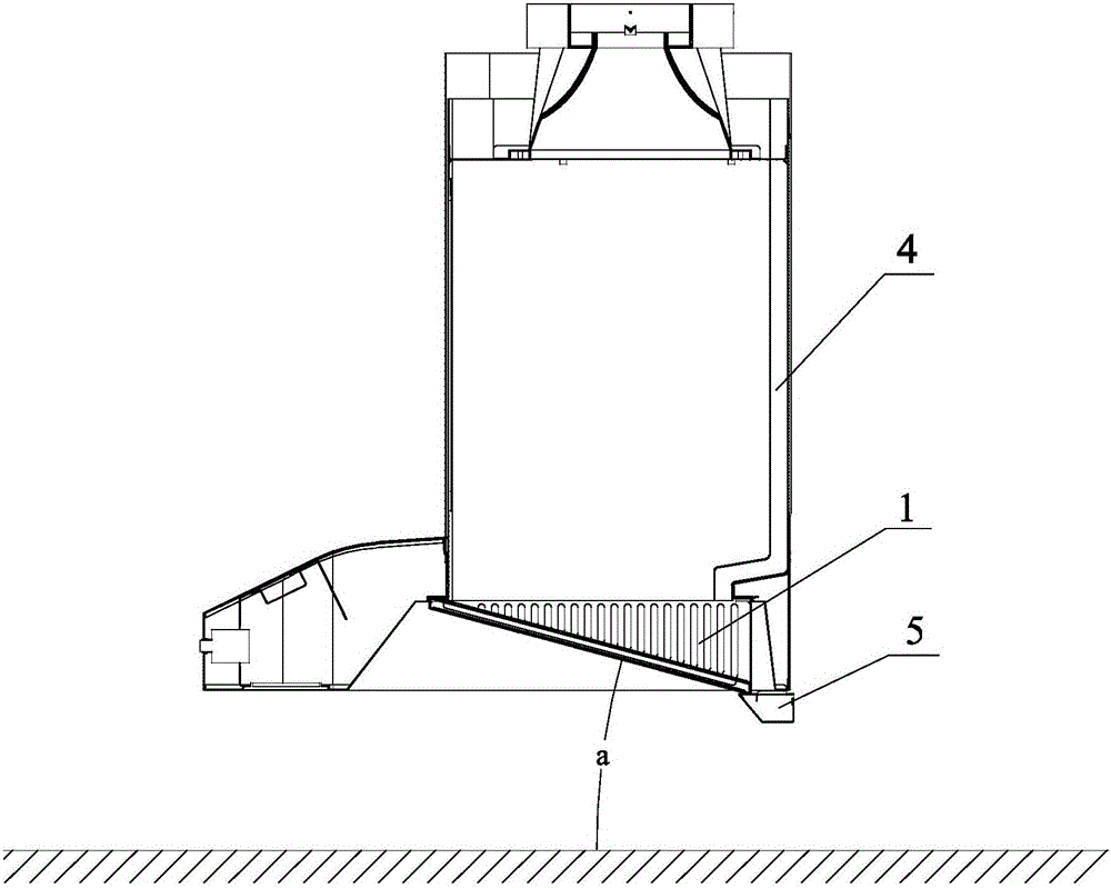 European-style smoke exhaust ventilato oil screen device