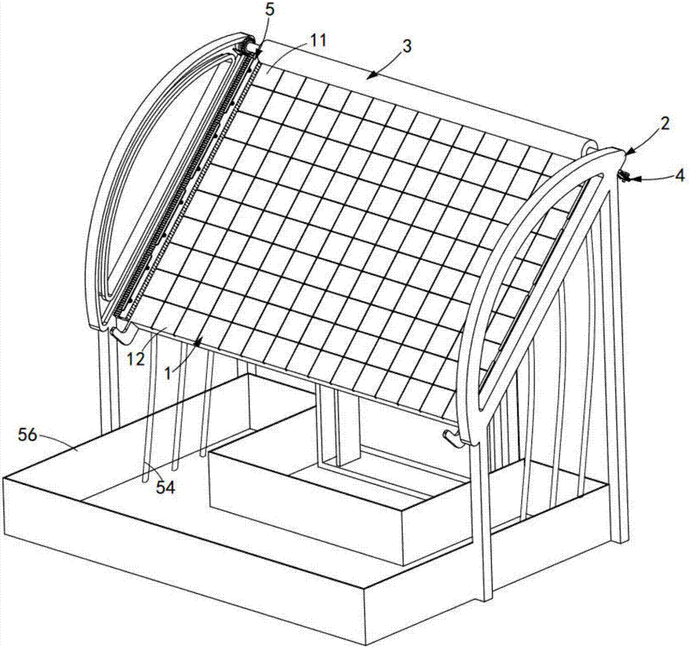 Automatic cleaning mechanism of outdoor sun-tracking photovoltaic power generation device