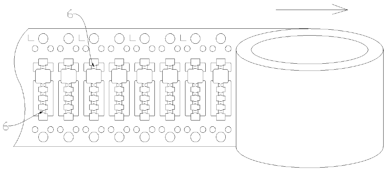 Ultra-small size double-sided adhesive tape cutting method