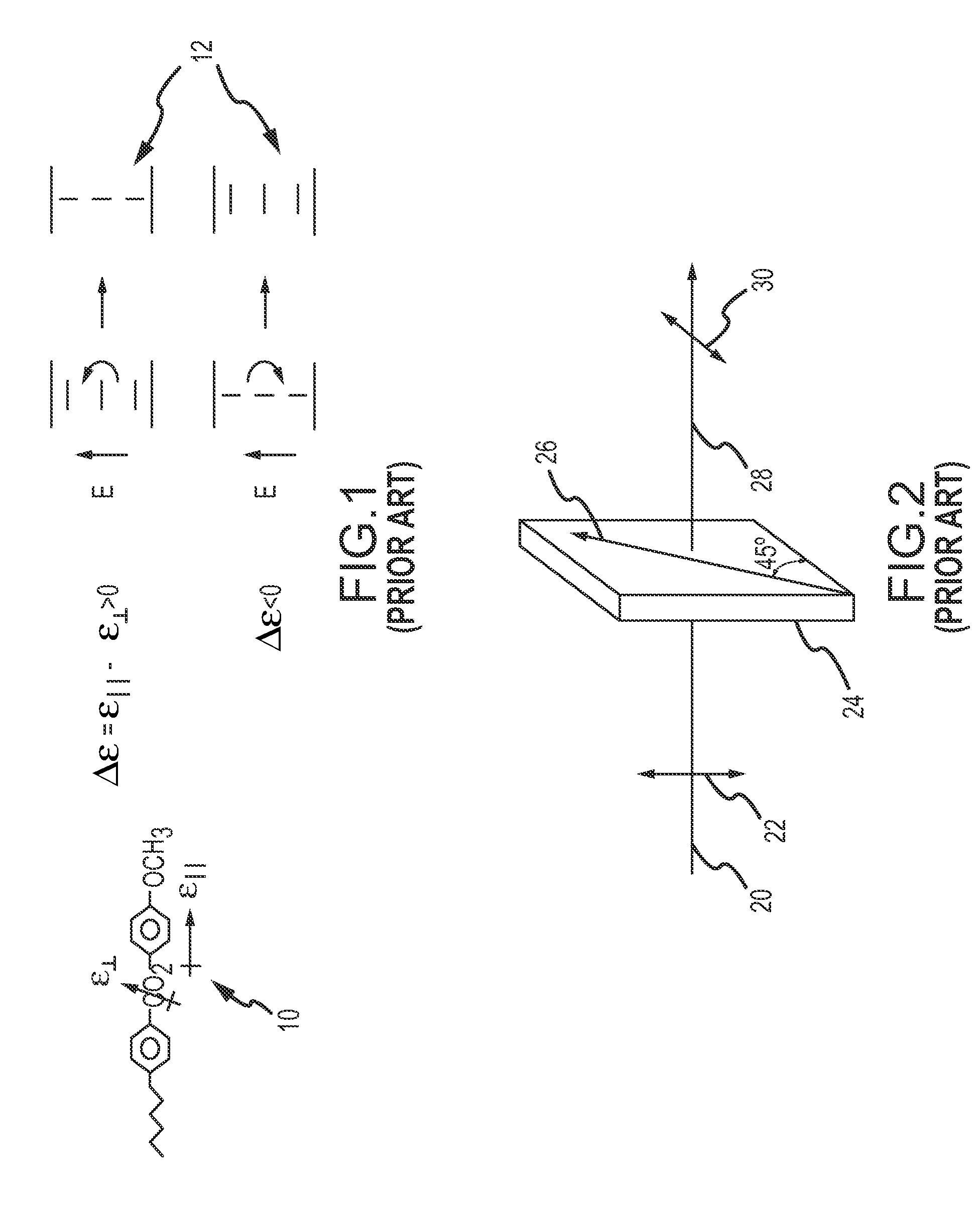 Two-stage drive waveform for switching a dual frequency liquid crystal (DFLC) at large tilt angles