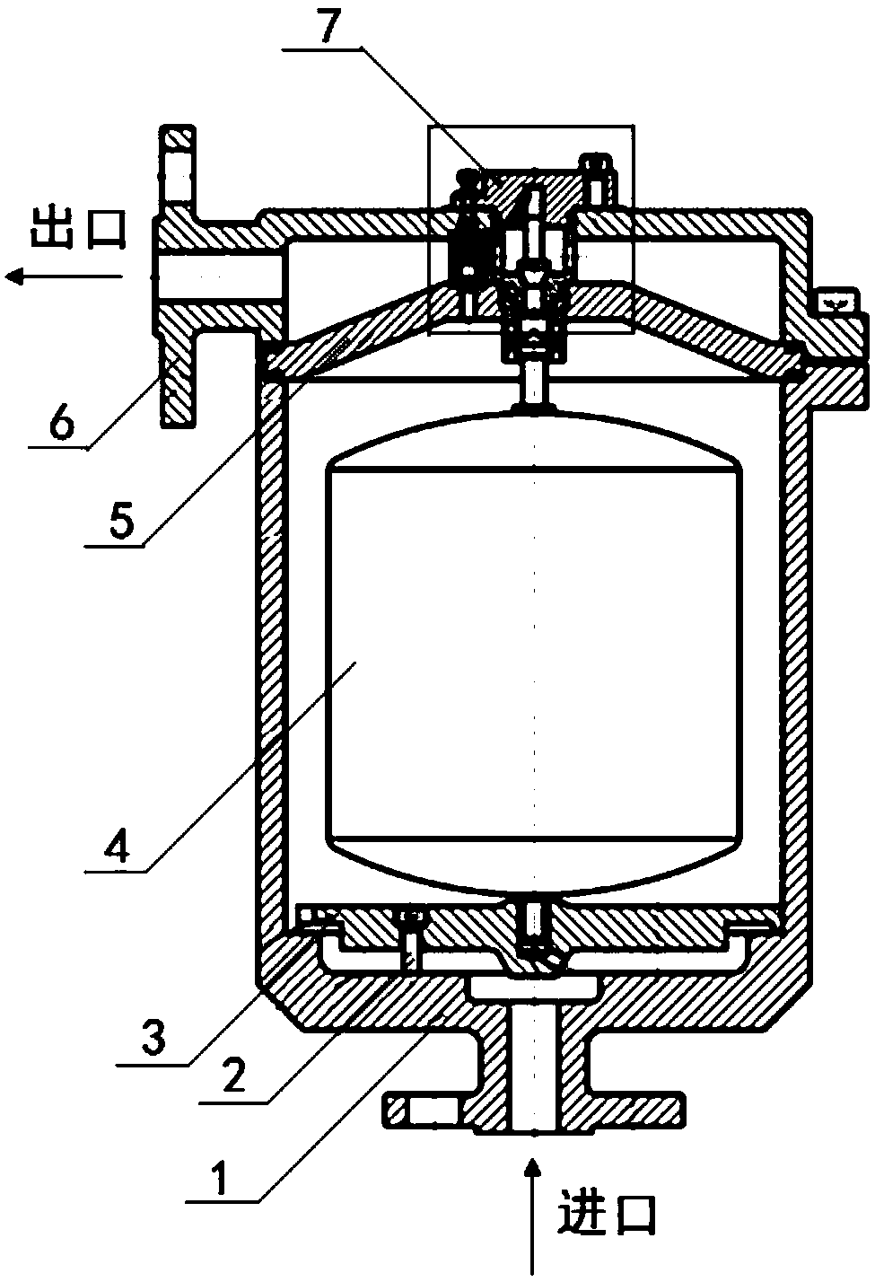 Forged isolation type vacuum starting valve