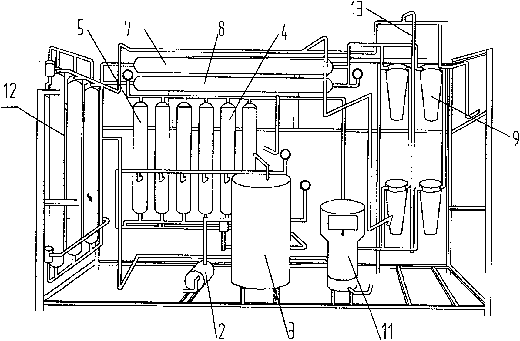 Impulsive discharge water treatment device