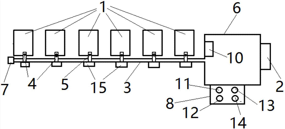 Bicycle inflating device for bicycle rental station