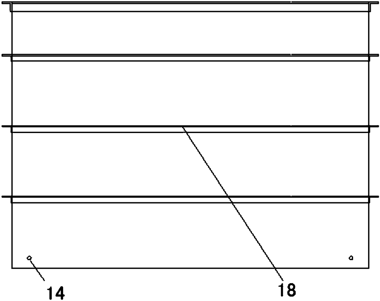 A bucket base vertical initial dynamic impedance test device and test method