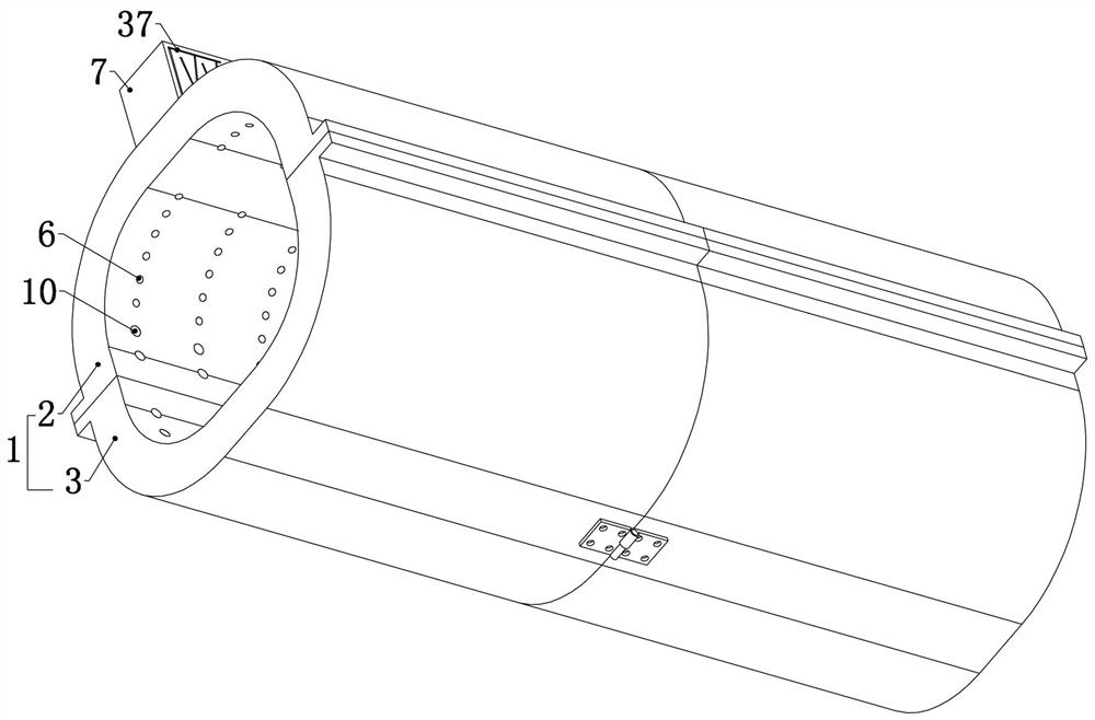 A device for periodically treating knee joint pain in the elderly