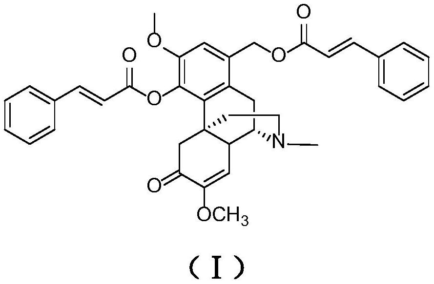 A kind of sinomenine derivative and its preparation method, application and pharmaceutical composition