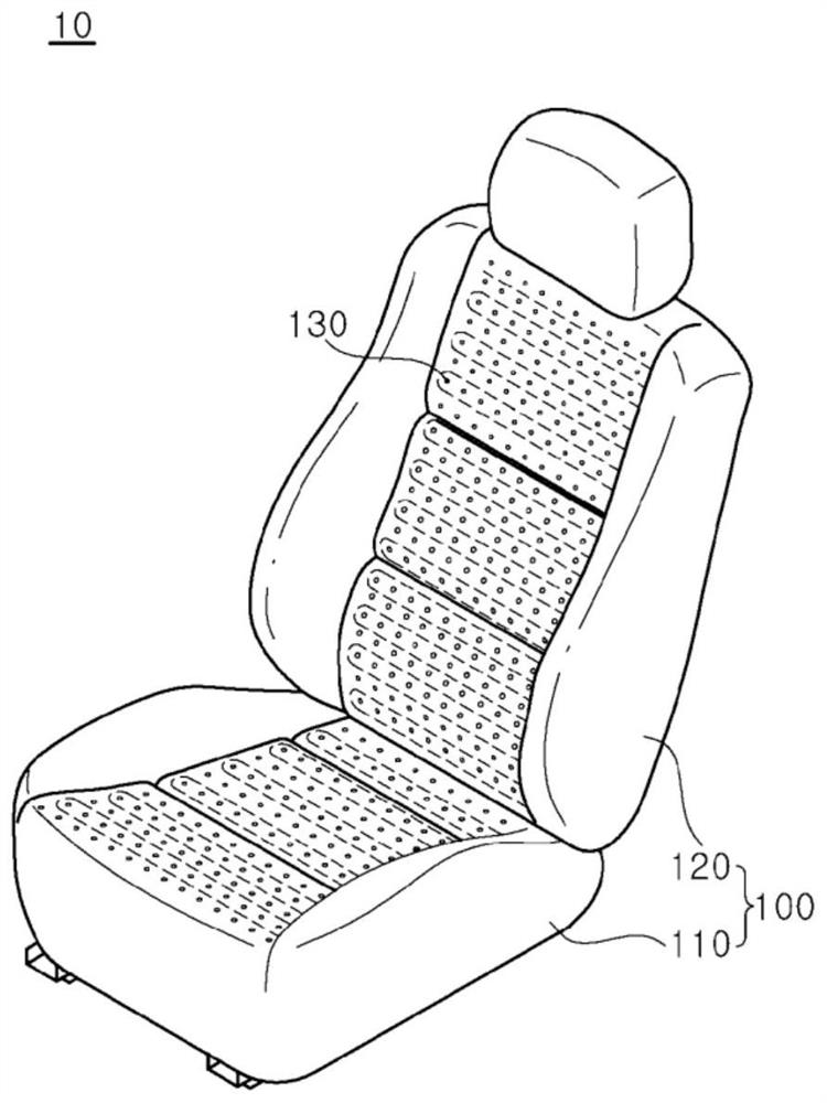 Pipe module and vehicle seat including the same